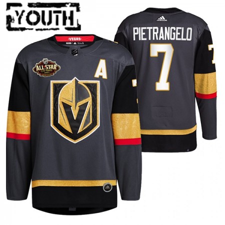 Kinder Eishockey Vegas Golden Knights Trikot Alex Pietrangelo 7 2022 NHL All-Star Schwarz Authentic